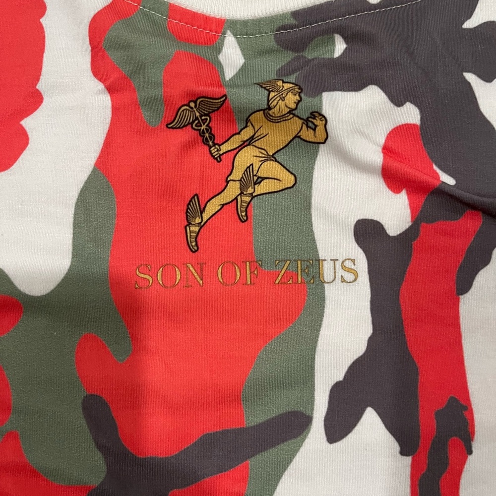 Boys' Red Camo Short Sleeve Tee